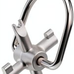 Xinxinlin HVAC Locking Cap Key Silver Metal 4-in-1-0