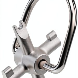 Xinxinlin HVAC Locking Cap Key Silver Metal 4-in-1-0
