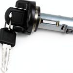 JUEDIMA Ignition Lock Cylinder with Keys for Cadillac-0