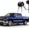 Motorstar Chrome Ignition Lock Cylinder 924-796 Replacement Kit-1
