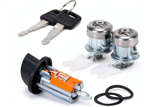 Ignition Switch Lock Cylinder FQRANBO F-CBS47-NEW Zinc for Ford Trucks-0